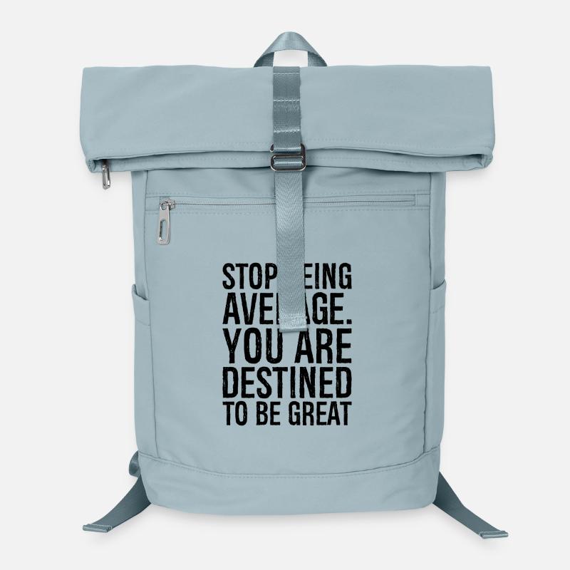 stop being average you are destined to be great - Laptop Backpack - ice blue