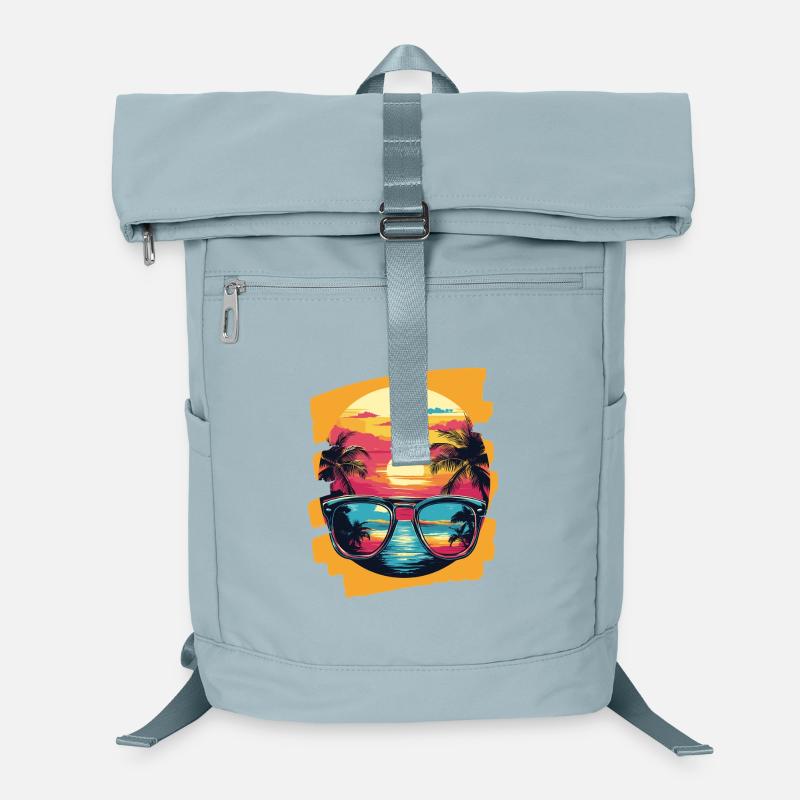 Sunglasses Summer Palm Trees Laptop Backpack