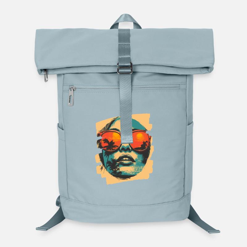 Sunglasses Summer Palm Trees Laptop Backpack