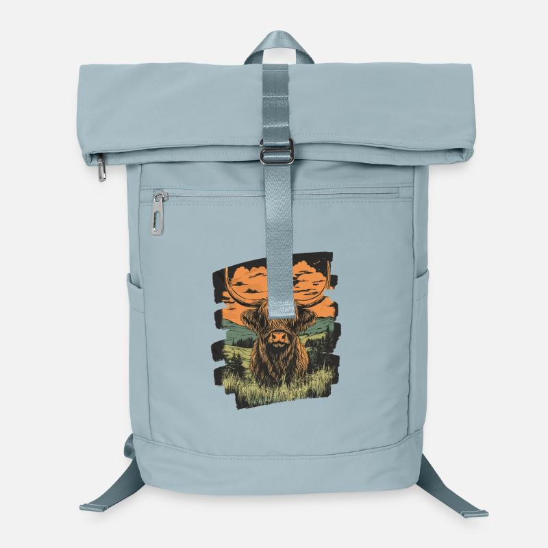 Scottish Highland cattle Laptop Backpack