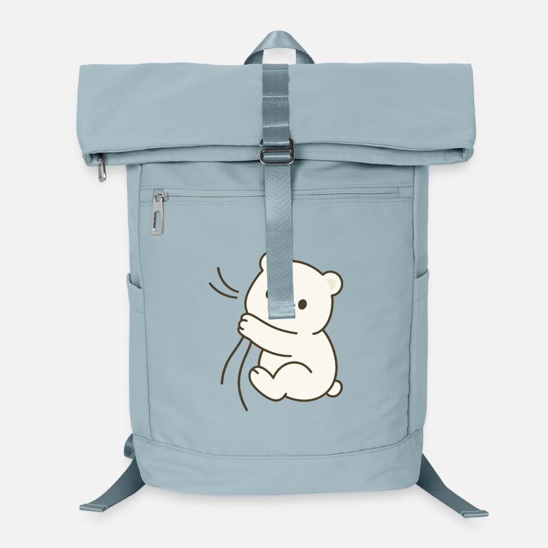 Bébé ours polaire câlin Sac à dos ordinateur