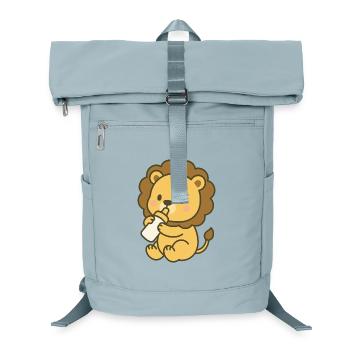Milk King Cub - Bébé Lion avec Biberon - Sac à dos ordinateur - bleu glacier - Devant