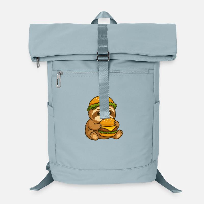 Süßes Faultier Hamburger Cheeseburger skurril  Laptop-Rucksack 