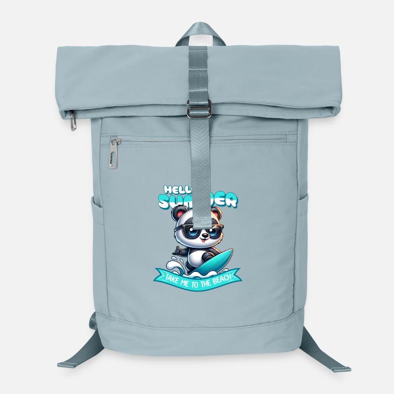 Été des Panda Surfers Sac à dos ordinateur