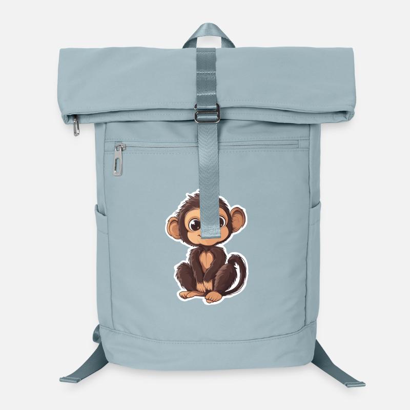 Singe mignon Singe mignon Cadeau pour les fans de singe Sac à dos ordinateur