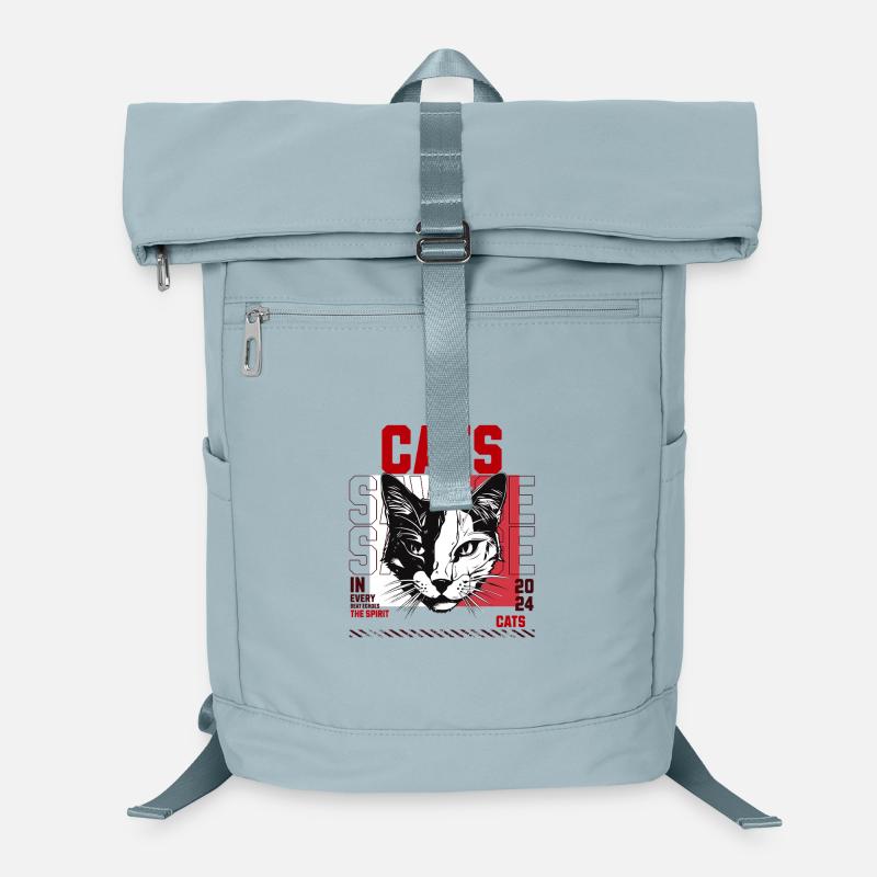 Katzenkunst mit energischem Design Laptop-Rucksack 