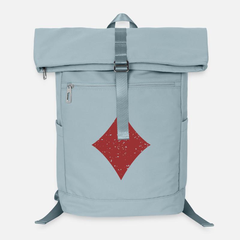 Card Suit Diamonds Symbol Grunge Texture Laptop Backpack