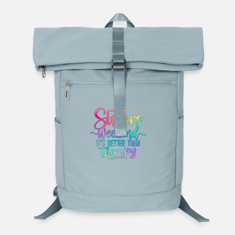 Geschwister Wochenende Spruch Laptop-Rucksack 