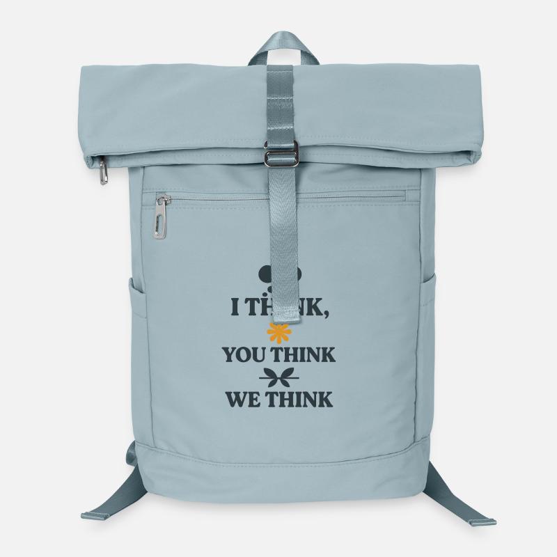 Funny Quote, I think we think  Laptop Backpack