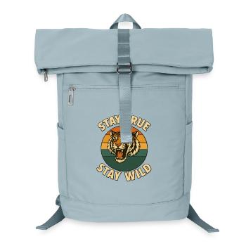 Restez fidèle – Restez sauvage – Tigre - Sac à dos ordinateur - bleu glacier - Devant