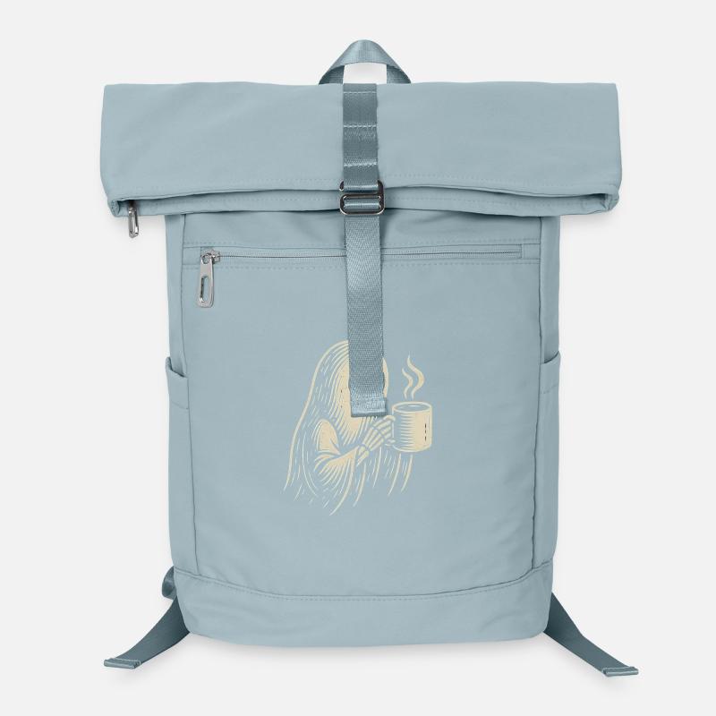 Squelette avec un design de dégustation de café Sac à dos ordinateur