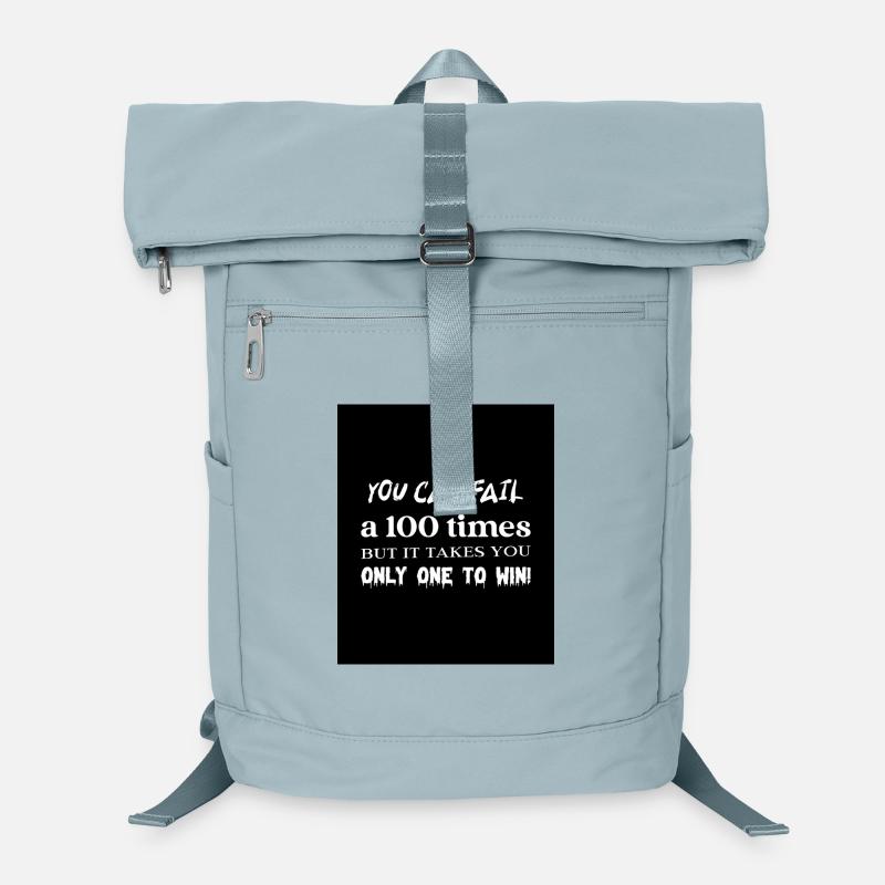 Ein Motivations-T-Shirt kann man 100 Mal durchfallen lassen Laptop-Rucksack 