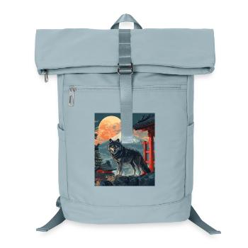 Wolf Japan Mount Fuji Yama Japan Temple Shrine - Laptop Backpack - ice blue - Front