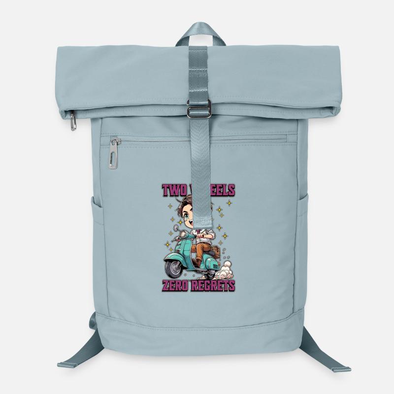 Scooter Two Wheels Zero Regrets Scooter Driver Laptop-Rucksack 