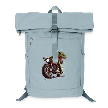 Krokodil auf Motorrad Action Design - Laptop-Rucksack  - Eisblau - Vorne