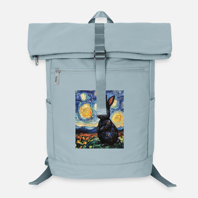 Lapin de la Nuit étoilée à la Van Gogh Sac à dos ordinateur