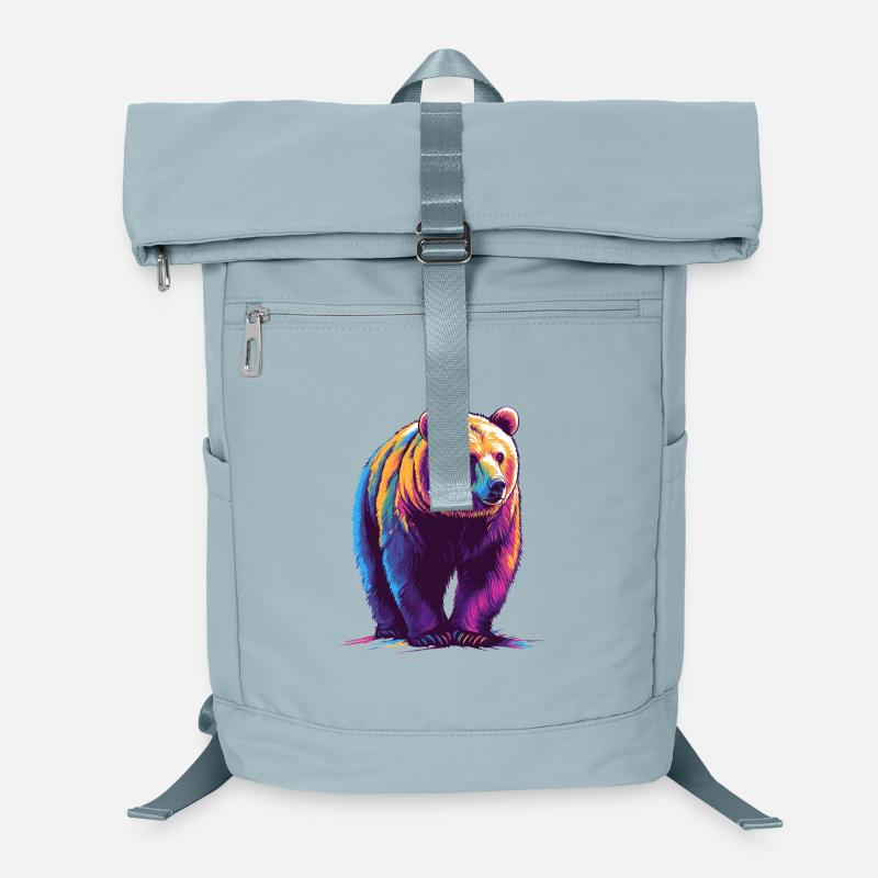 Ours coloré en impression numérique Sac à dos ordinateur