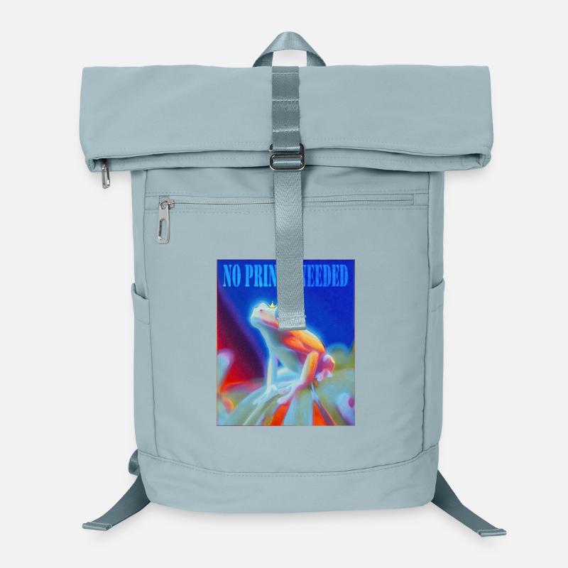 Frosch mit Krone und Spruch Laptop-Rucksack 