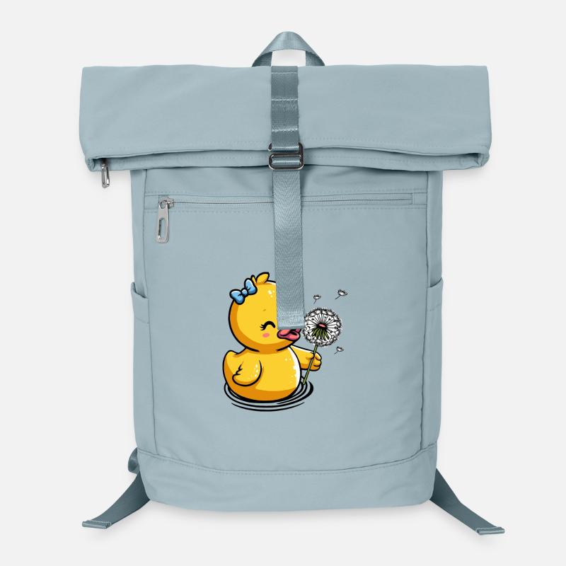 Chick with dandelion and bow Laptop Backpack