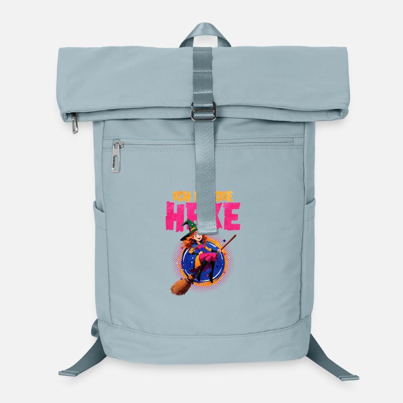 Witch Magician with Broom and Spell Laptop Backpack