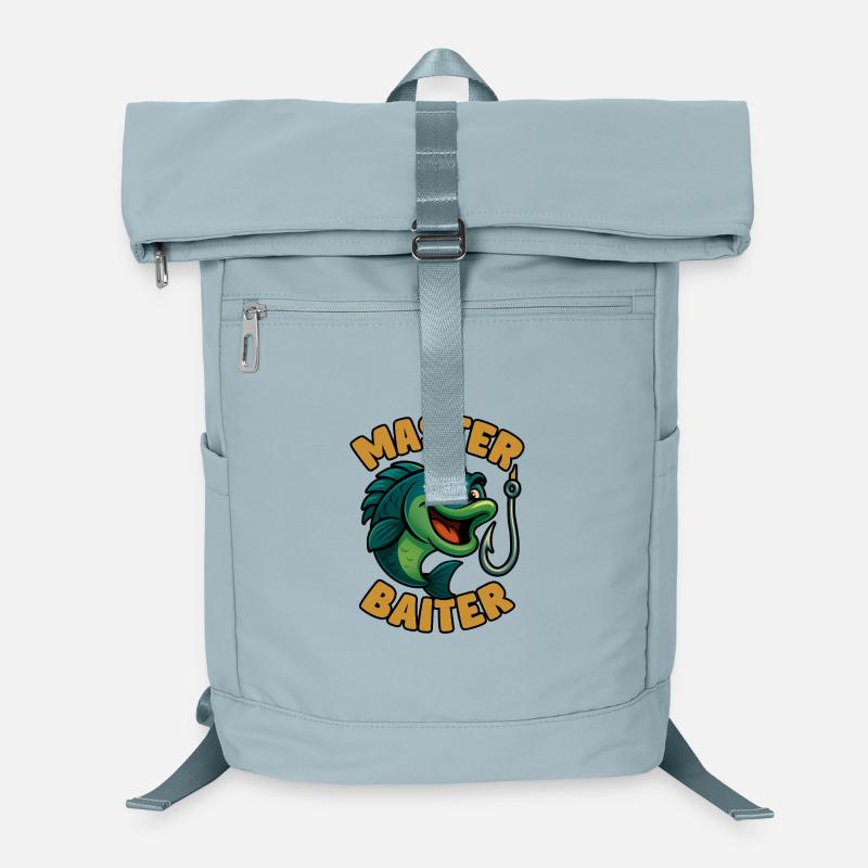 Master Baiter – funny fishing pun Laptop Backpack