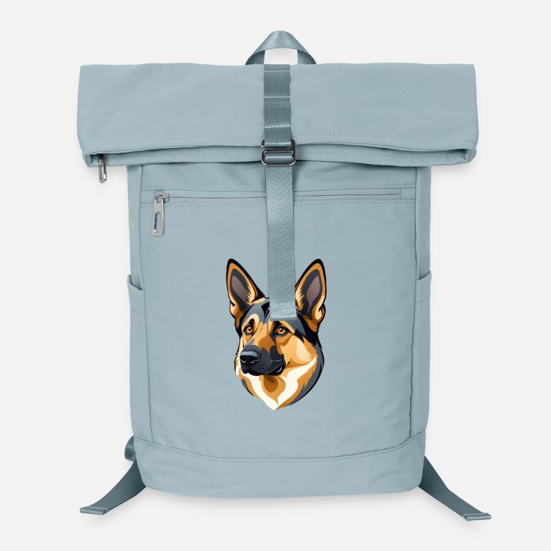 Gesicht eines deutschen Schäferhunds Laptop-Rucksack 