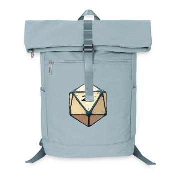 D20 Dice with only 20 – Lucky Dice Design - Laptop Backpack - ice blue - Front