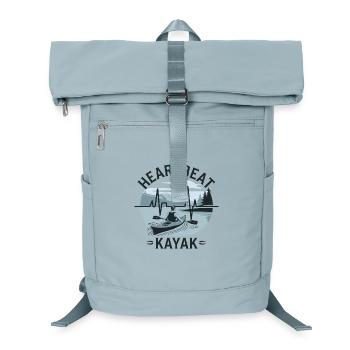Paddling Heartbeat Adventure Nature Kayak Lake - Laptop Backpack - ice blue - Front