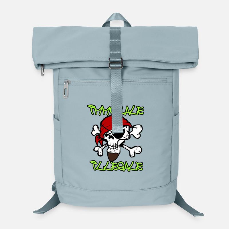 Skull Pirate TShirt Design Laptop Backpack