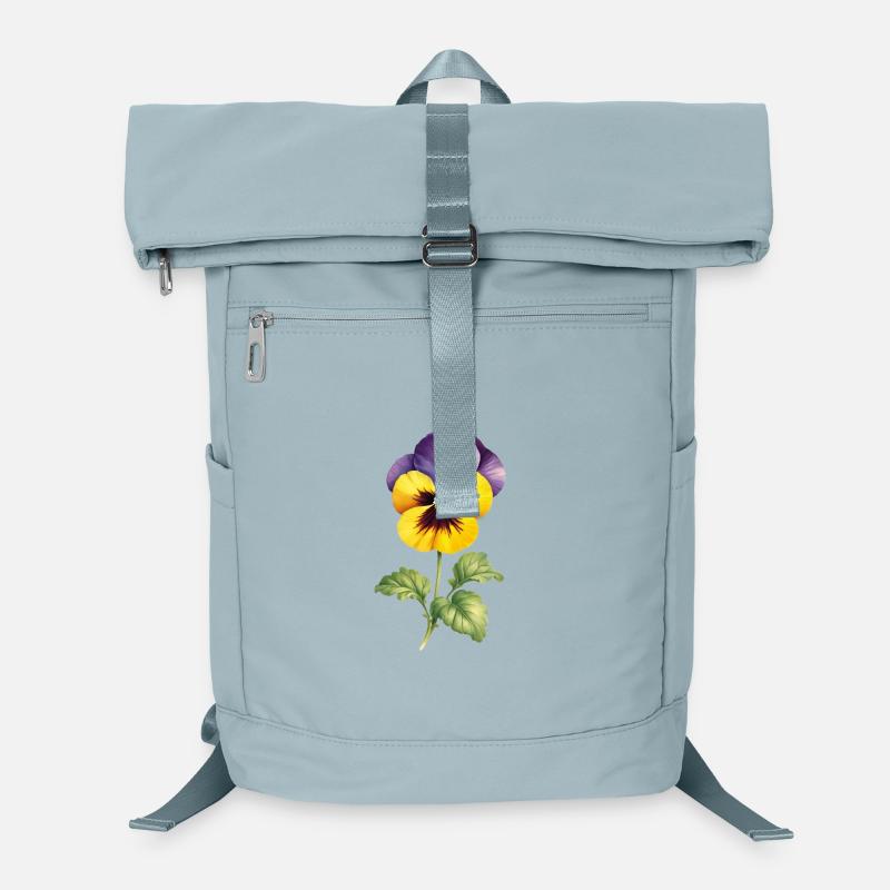 Duo Pensée Jaune Violet Sac à dos ordinateur