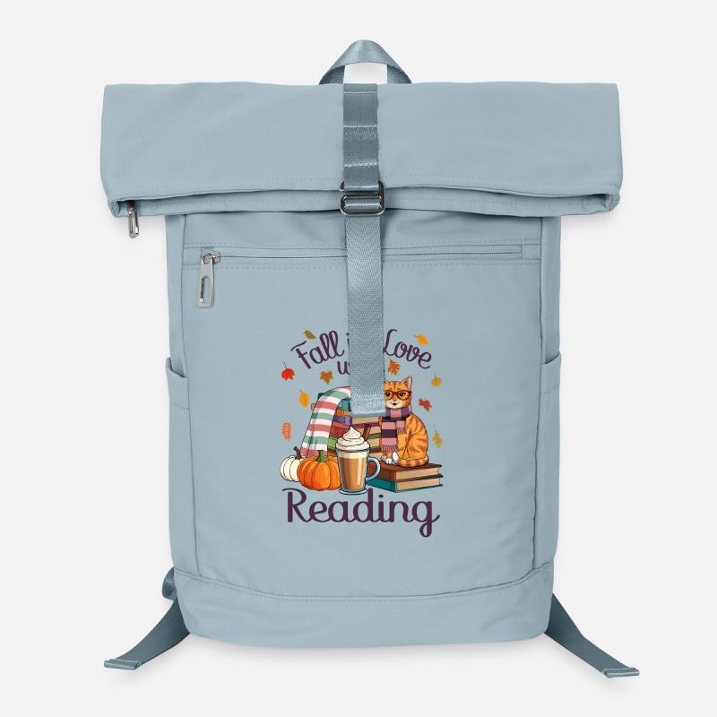 Herbst Katze Bücher  Laptop-Rucksack 