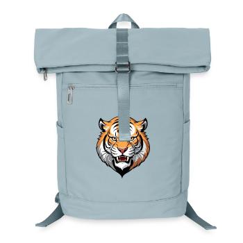 Tiger Head Graphic Tribal Style - Laptop Backpack - ice blue - Front