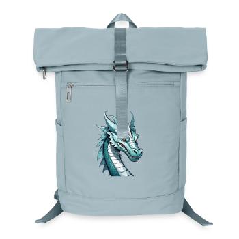 Kobaltdrachen Kopfkunst - Laptop-Rucksack  - Eisblau - Vorne