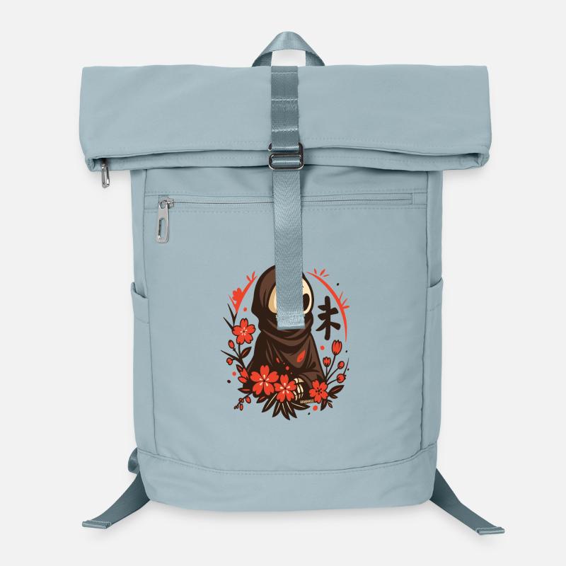 Kleine Sensenmann im Blütenkreis des Sakura  Laptop-Rucksack 