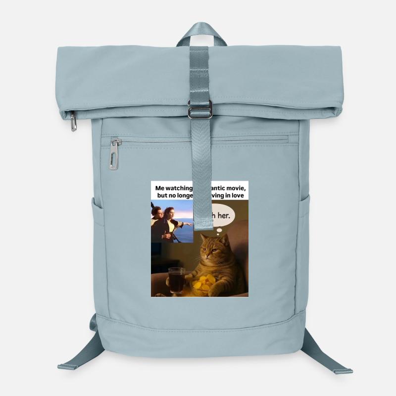 Cat Meme Push Romance Laptop Backpack