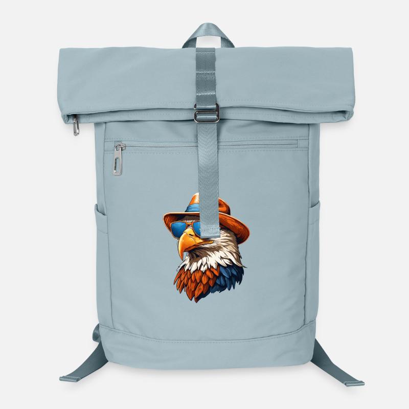 Eagle with hat and sunglasses Laptop Backpack