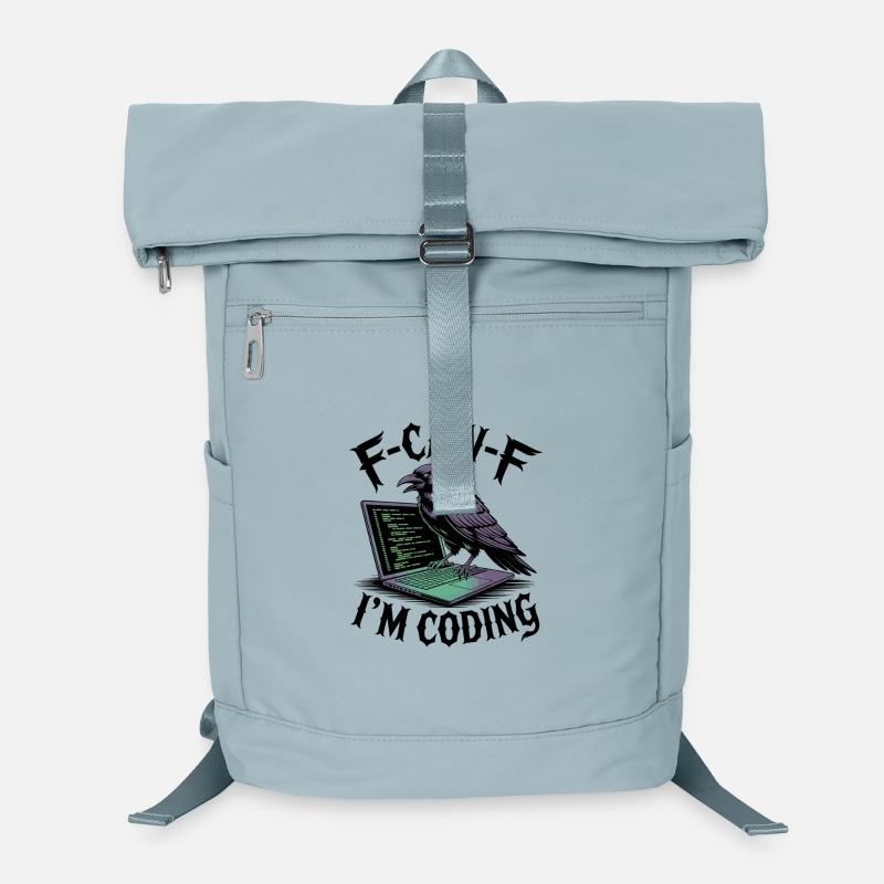 RabenCoder: Code Raven am Laptop Laptop-Rucksack 