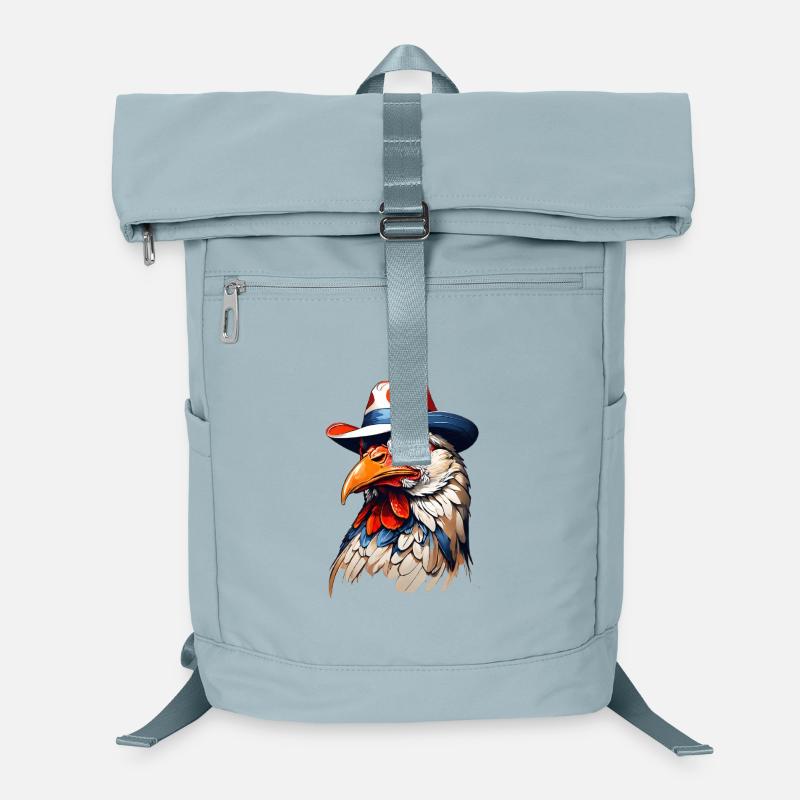 Bunter Hahn Mit Hut Kunst Laptop-Rucksack 
