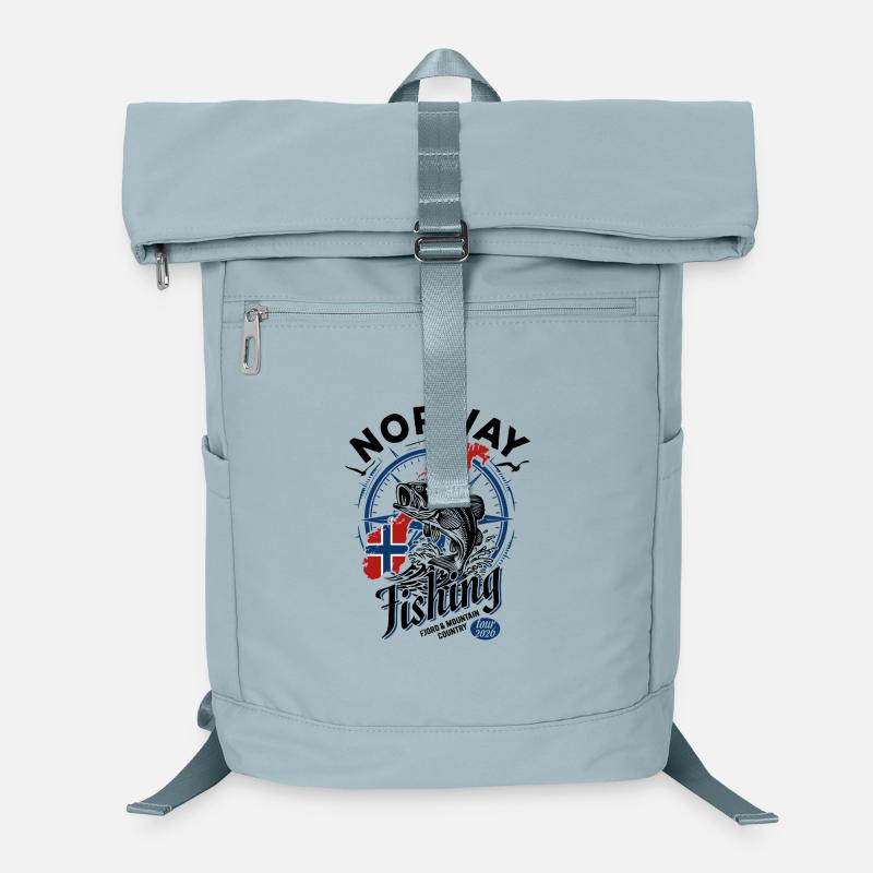 Excursion de pêche en Norvège 2026 - Cadeau de pêcheur Sac à dos ordinateur