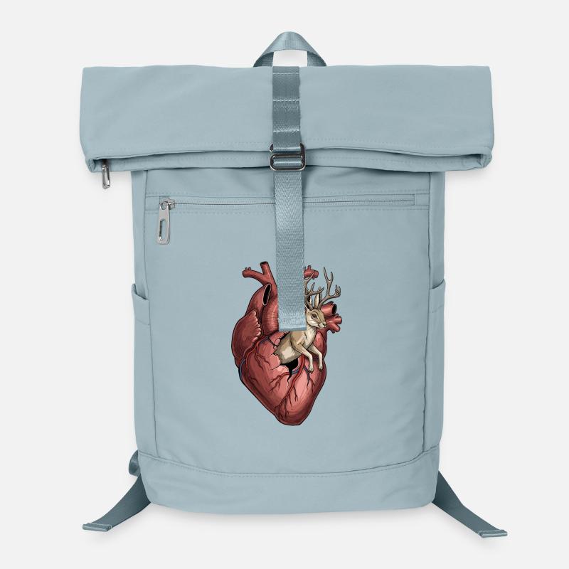 Anatomical heart with bunny Laptop Backpack