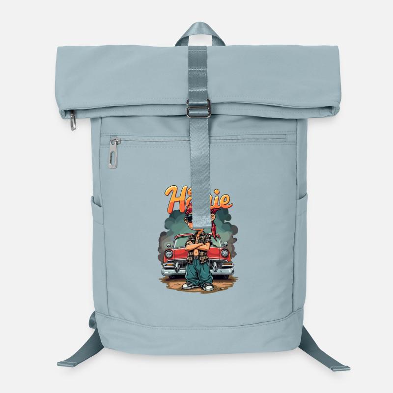 Biker Kid Oldtimer Vibe Laptop-Rucksack 