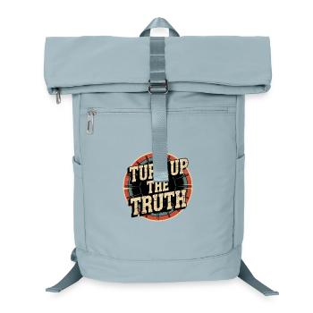 Retro Grunge – Turn Up The Truth - Laptop-Rucksack  - Eisblau - Vorne