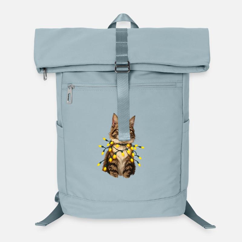 Light cat with lamp chain Laptop Backpack