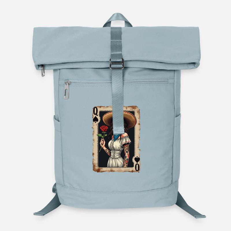Mariachi Queen mit Rose Laptop-Rucksack 