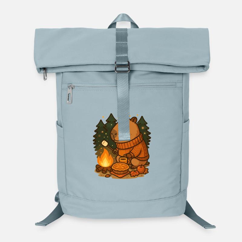 Capybara Campfire – Cozy Nights & Autumn Mood Laptop-Rucksack 
