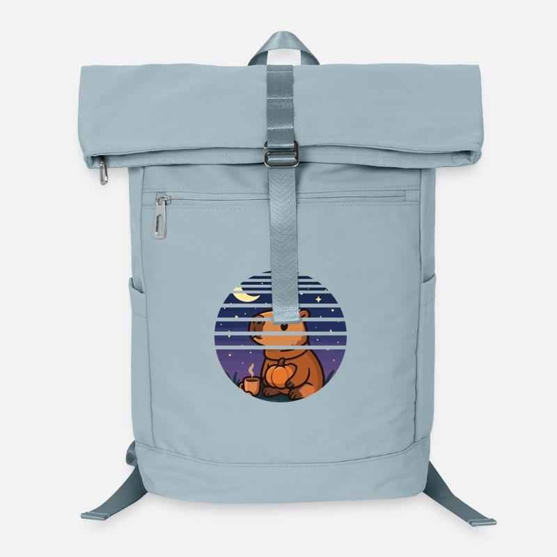 Capybara Cozy Night – Herbstliches Selfcare Design Laptop-Rucksack 