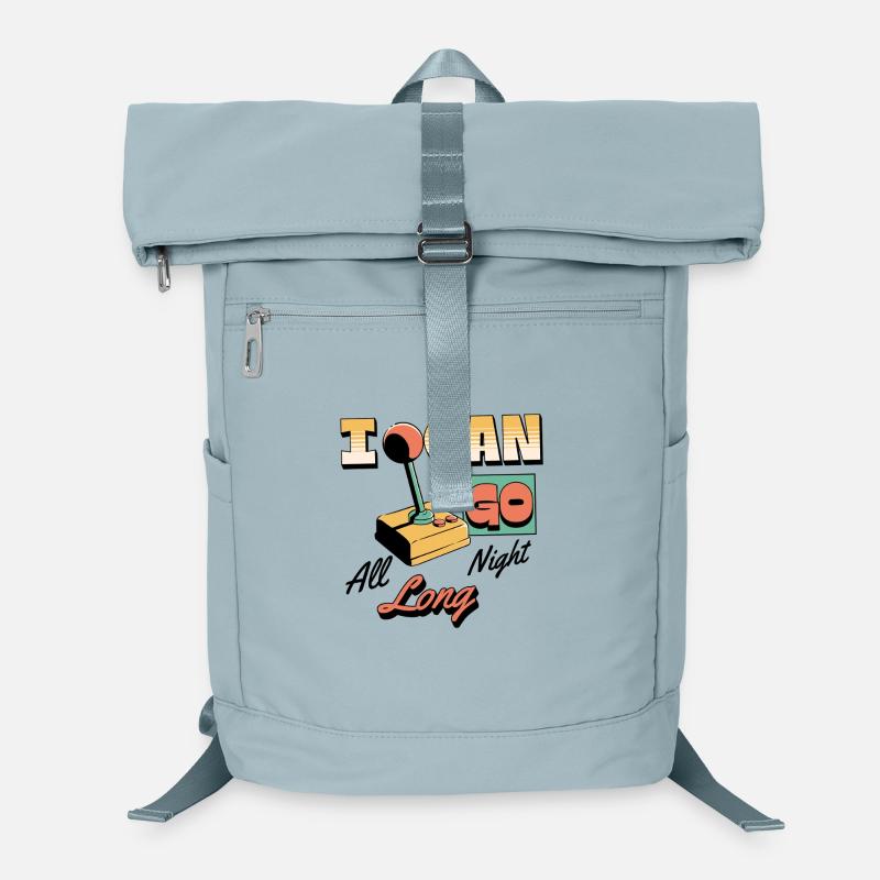 Retro Arcade Joystick I Can Go All Night Long Laptop-Rucksack 