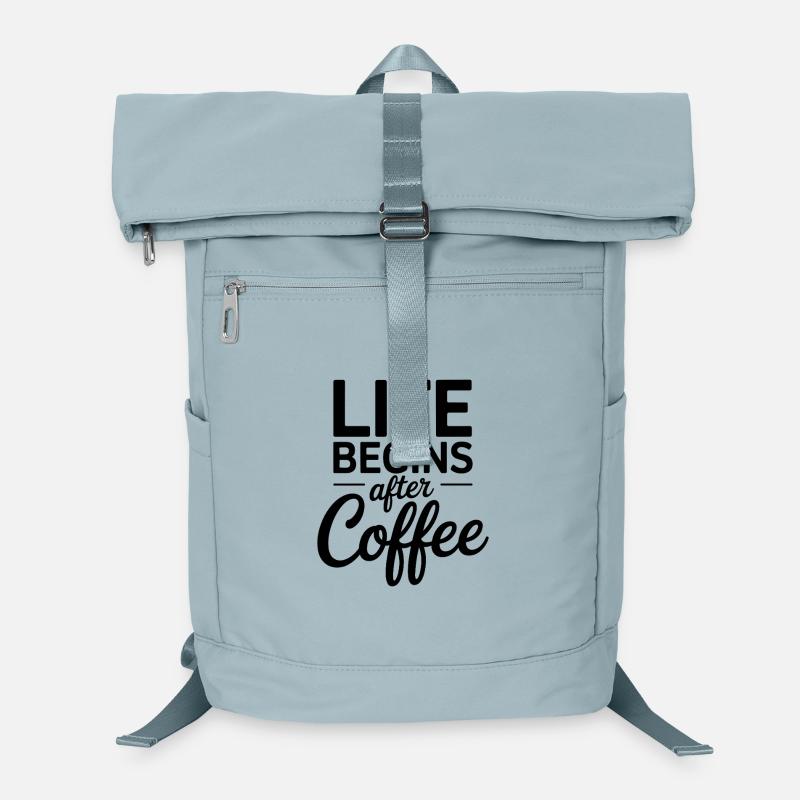 Life Begins After Coffee Kaffeetrinker Cafe Kaffee Laptop-Rucksack 
