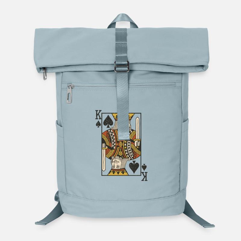 König der Pik Kartenkunst Laptop-Rucksack 