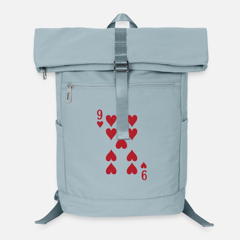 Neun Herz Karte Laptop-Rucksack 